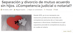 competencia separación o divorcio